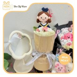 Bó hoa búp bê len tốt nghiệp - Mừng ngày trưởng thành 1