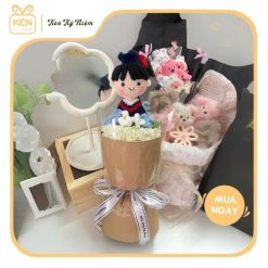 Bó hoa búp bê len tốt nghiệp - Mừng ngày trưởng thành 3