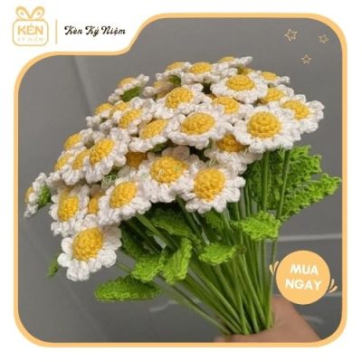 Bó hoa cúc họa mi len - Mix 10 bông 4