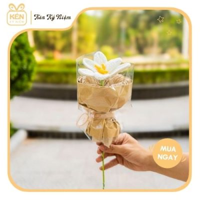 Bó hoa len 1 bông - Nhỏ xinh - Kén Kỷ Niệm 1