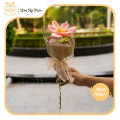 Bó hoa len 1 bông - Nhỏ xinh - Kén Kỷ Niệm 2