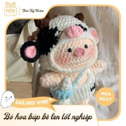 Gấu bông len Bé Heo Cosplay - Kén Kỷ Niệm