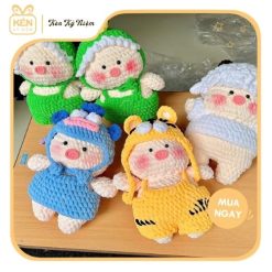 Gấu bông len Bé Heo Cosplay - Kén Kỷ Niệm 3