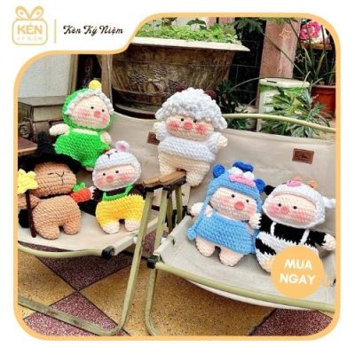 Gấu bông len Bé Heo Cosplay - Kén Kỷ Niệm 4