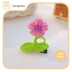 Kẹp tóc len hoa cúc - Kén Kỷ Niệm 2