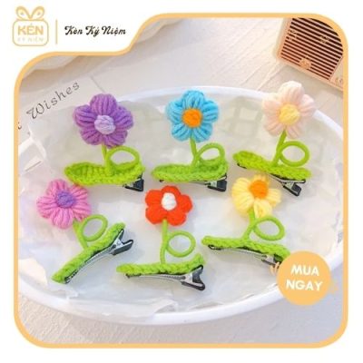 Kẹp tóc len hoa cúc - Kén Kỷ Niệm 4