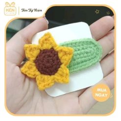 Kẹp tóc len hoa hướng dương - Kén Kỷ Niệm 2