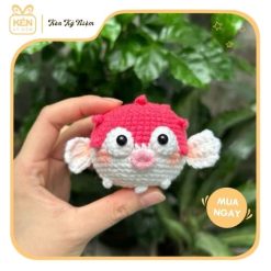 Móc khóa len cá nóc - Kén Kỷ Niệm 1