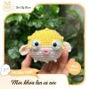 Móc khóa len cá nóc - Kén Kỷ Niệm