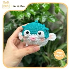 Móc khóa len cá nóc - Kén Kỷ Niệm 2