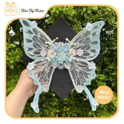 Mũ tốt nghiệp trang trí cánh bướm - Kén Kỷ Niệm 1