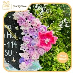 Mũ tốt nghiệp hoa kẽm nhung - Kén Kỷ Niệm 2