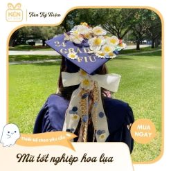 Mũ tốt nghiệp hoa lụa - Kén Kỷ Niệm