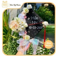 Mũ tốt nghiệp hoa lụa - Kén Kỷ Niệm 3