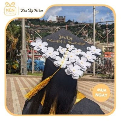 Mũ tốt nghiệp hoa lụa - Kén Kỷ Niệm 7