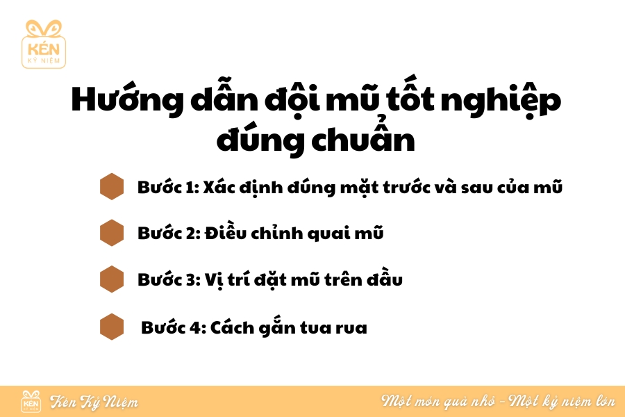 Hướng dẫn đội mũ tốt nghiệp đúng chuẩn