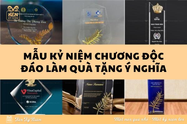 Mẫu kỷ niệm chương độc đáo làm quà tặng ý nghĩa
