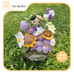 Giỏ Hoa Len Yêu Thương - Kén Kỷ Niệm 2