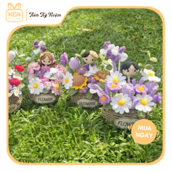 Giỏ Hoa Len Yêu Thương - Kén Kỷ Niệm 4