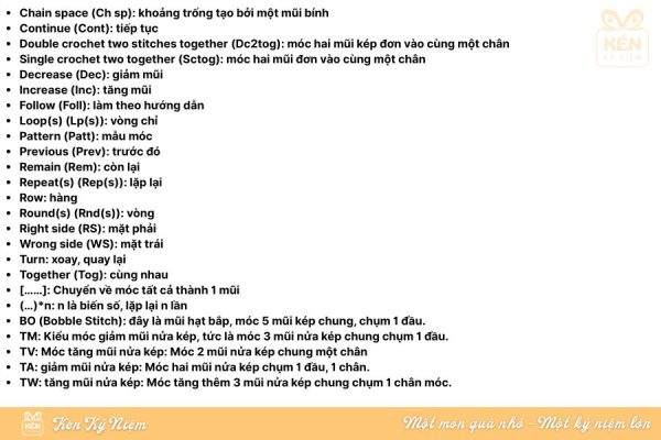Ký hiệu móc len